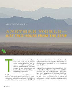 Briefcase Excursions: Death Valley