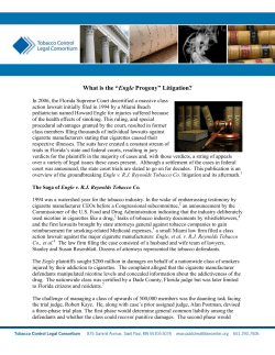 Engle Progeny - Public Health Law Center