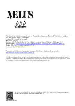 The Quest for the American Dream in Three Afro