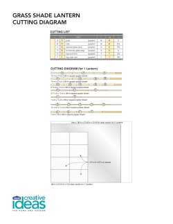 106.6 Grass Shade Lantern Project Diagram and Cutting Diagram