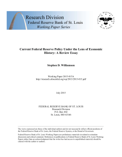 Current Federal Reserve Policy Under the Lens of Economic History