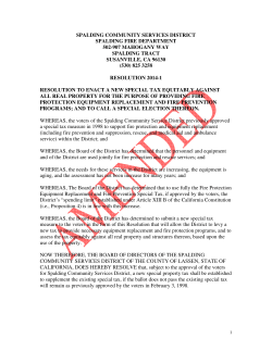 spalding community services district spalding fire department 502