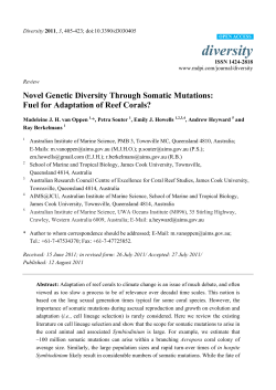 Novel Genetic Diversity Through Somatic Mutations: Fuel for