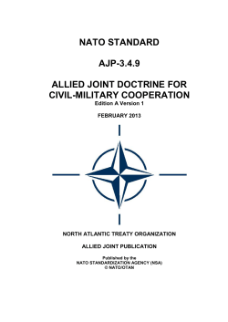 nato standard ajp-3.4.9 allied joint doctrine for civil - cimic-coe