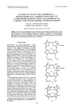 studies on plant bile pigments-6. photochemically assisted reaction