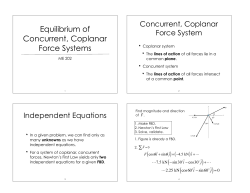 concurrent coplanar