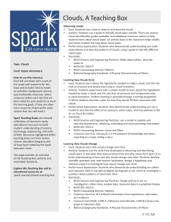 Clouds, A Teaching Box - UCAR Center for Science Education