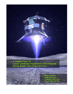a comparison of lunar landing trajectory strategies using numerical