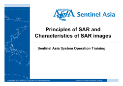 Basic Principle of SAR - Sentinel Asia