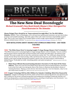 The New New Deal Boondoggle