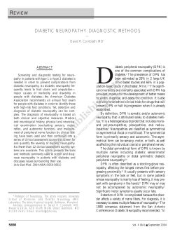 diabetic neuropathy: diagnostic methods