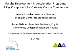 Faculty Development in Acceleration Programs: A Key Component