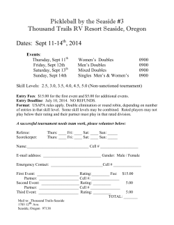 Pickleball by the Seaside #3 Thousand Trails