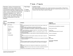 Overview:Looking at informational and explanatory texts, have