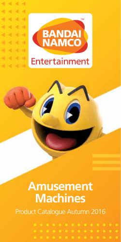 Amusement Machines - BANDAI NAMCO Amusement Europe