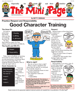 Good Character Training
