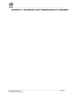 appendix f1. preliminary draft memorandum of agreement