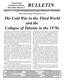 CWIHP Bulletin 8/9