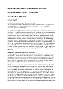 Marco Polo Study Abroad &ndash; Ruben de Groot (S2529645) Eastern