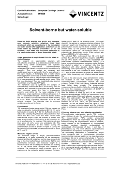 Solvent-borne but water-soluble