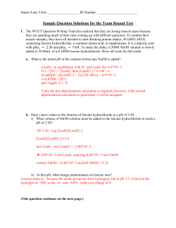 Solutions: Team Round