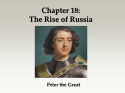 Chapter 18: The Rise of Russia