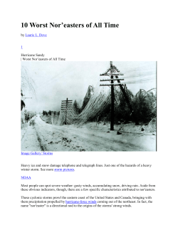 10 Worst Nor`easters of All Time - Richmond and Glen Allen, Virginia