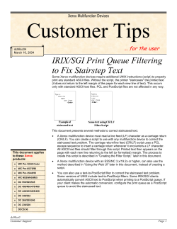 IRIX/SGI Print Queue Filtering to Fix Stairstep-Text