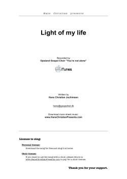 Light of my life - Gospelkor Happy Voices