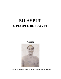 Bilaspur - A People Betrayed