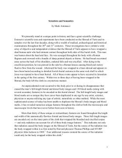 Scientists and Semantics - Test the Shroud Foundation