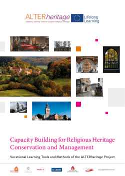 Capacity Building for Religious Heritage Conservation and