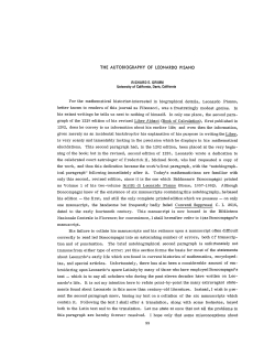 The Autobiography of Leonardo Pisano