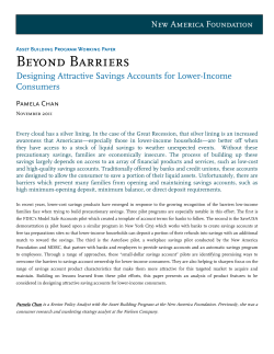 Beyond Barriers: Designing Attractive Savings Accounts for Lower