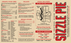 BREAD STICKS SALADS CREATE YOUR OWN PIZZA DELIVERY