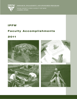 IPFW Faculty Accomplishments 2011