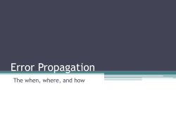PDF Error Propagation