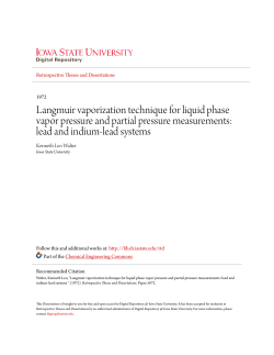 Langmuir vaporization technique for liquid phase vapor pressure