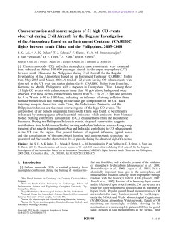 Characterization and source regions of 51 high‐CO events