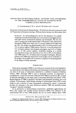 detection of mycobacterial antigen and antibodies in the