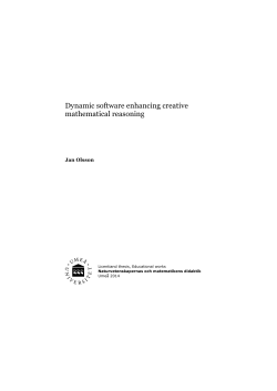 F&ouml;r tryck - Institutionen f&ouml;r naturvetenskapernas och matematikens