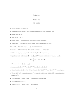 Notation