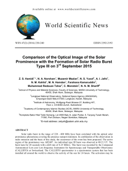 Comparison of the Optical Image of the Solar Prominence with the