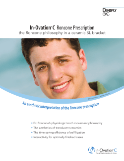 In-Ovation&reg; C Roncone Prescription