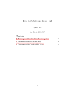 Intro to Particles and Fields