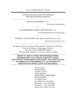 NO. 14-3308 AND NO. 15-1839 UNITED STATES COURT OF
