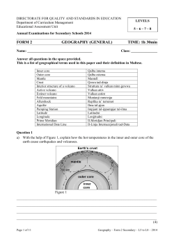 Form 2 - Curriculum