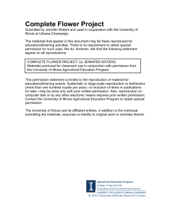 Complete Flower Project - University of Illinois Agricultural
