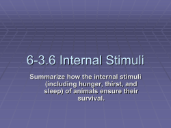 6-3.6 Internal Stimuli