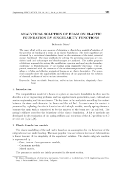 analytical solution of beam on elastic